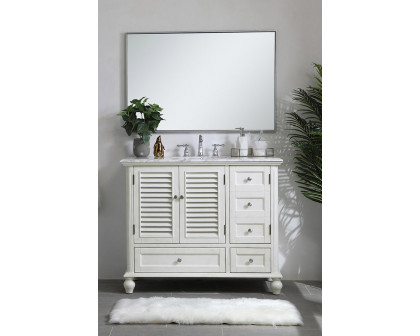 Elegant Bathroom Vanity - Antique White (VF30542AW)