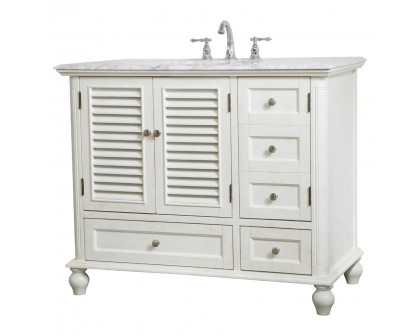 Elegant Bathroom Vanity - Antique White (VF30542AW)