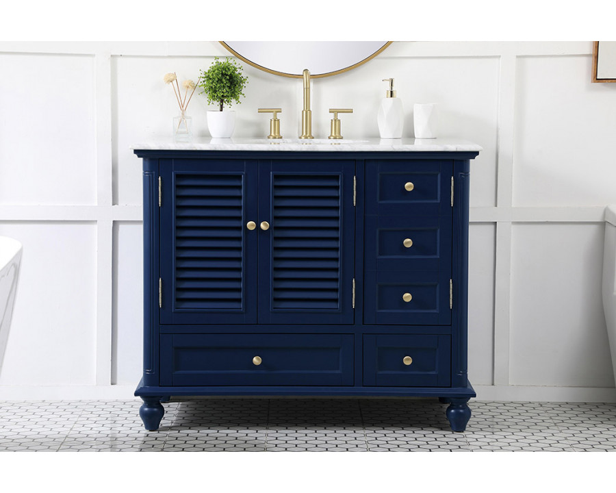 Elegant Bathroom Vanity - Blue (VF30542BL)