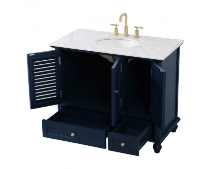 Elegant Bathroom Vanity - Blue (VF30542BL)