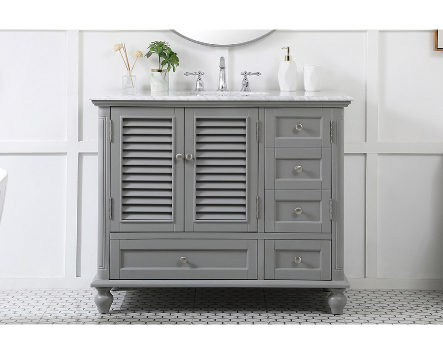 Elegant Bathroom Vanity - Gray (VF30542GR)