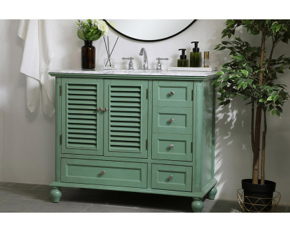 Elegant Bathroom Vanity - Vintage Mint (VF30542VM)