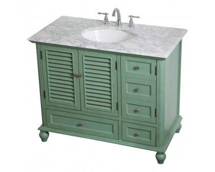 Elegant Bathroom Vanity - Vintage Mint (VF30542VM)