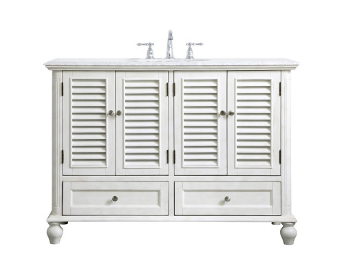 Elegant Bathroom Vanity - Antique White (VF30548AW)