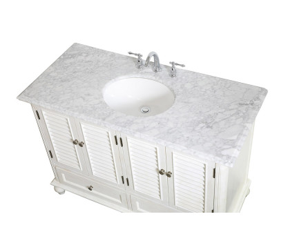 Elegant Bathroom Vanity - Antique White (VF30548AW)