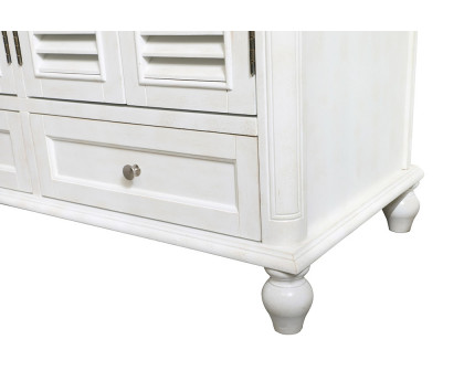 Elegant Bathroom Vanity - Antique White (VF30548AW)