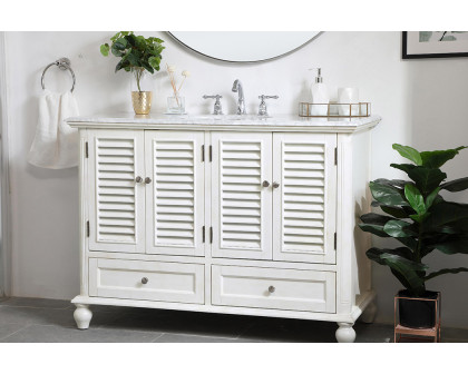 Elegant Bathroom Vanity - Antique White (VF30548AW)