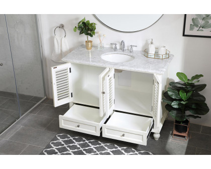 Elegant Bathroom Vanity - Antique White (VF30548AW)