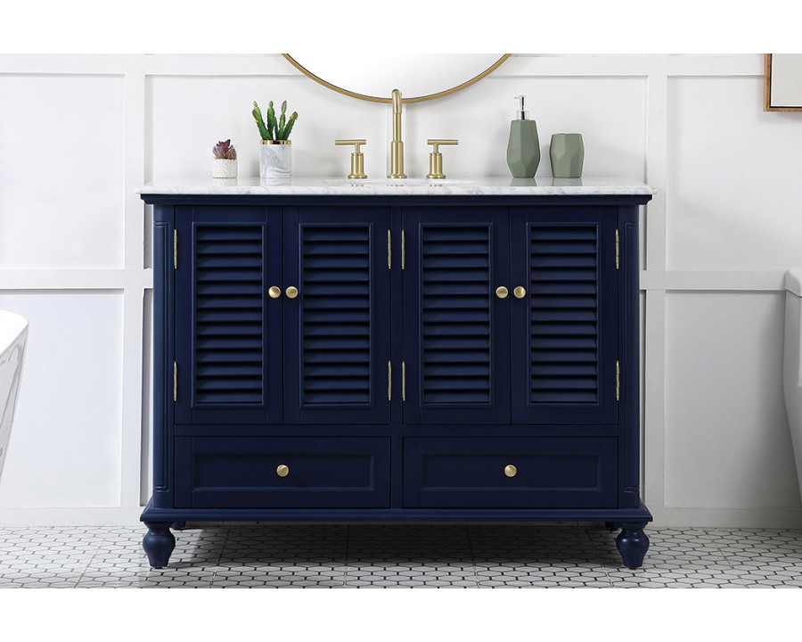 Elegant Bathroom Vanity - Blue (VF30548BL)