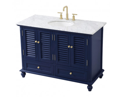 Elegant Bathroom Vanity - Blue (VF30548BL)