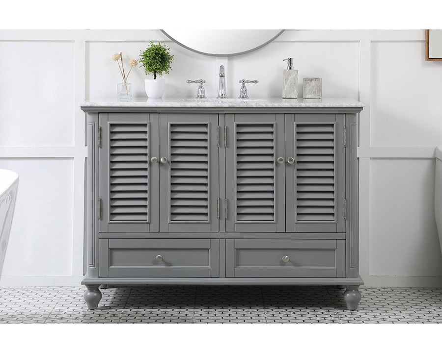 Elegant Bathroom Vanity - Gray (VF30548GR)