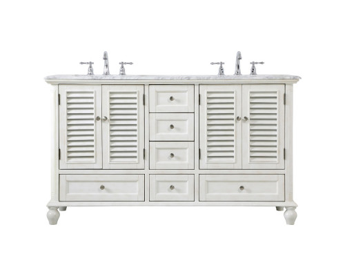 Elegant Bathroom Vanity - Antique White (VF30560DAW)