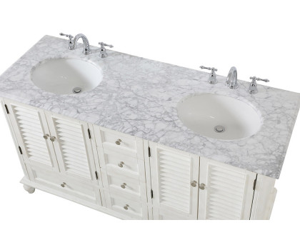 Elegant Bathroom Vanity - Antique White (VF30560DAW)