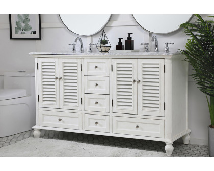 Elegant Bathroom Vanity - Antique White (VF30560DAW)