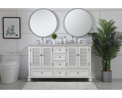 Elegant Bathroom Vanity - Antique White (VF30560DAW)