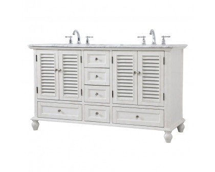 Elegant Bathroom Vanity - Antique White (VF30560DAW)