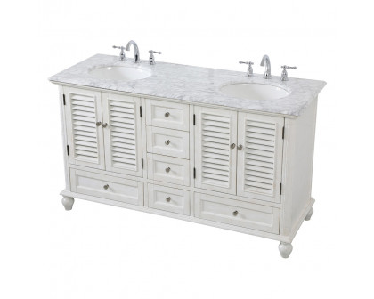 Elegant Bathroom Vanity - Antique White (VF30560DAW)