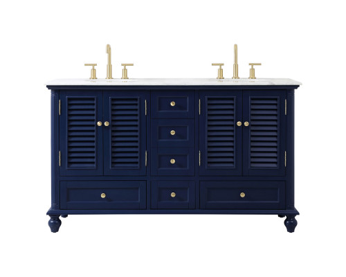 Elegant Bathroom Vanity - Blue (VF30560DBL)