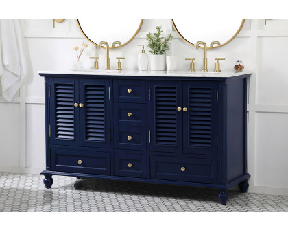 Elegant Bathroom Vanity - Blue (VF30560DBL)