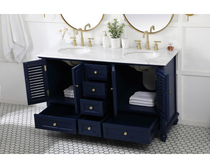 Elegant Bathroom Vanity - Blue (VF30560DBL)