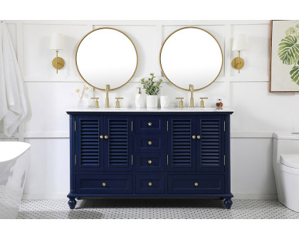 Elegant Bathroom Vanity - Blue (VF30560DBL)