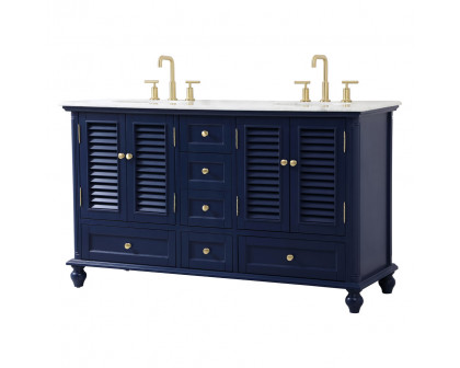 Elegant Bathroom Vanity - Blue (VF30560DBL)