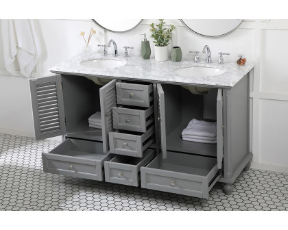 Elegant Bathroom Vanity - Gray (VF30560DGR)