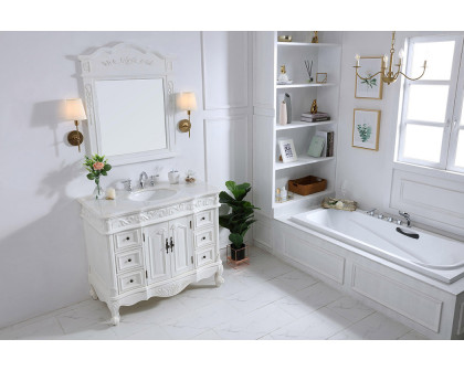 Elegant Bathroom Vanity - Antique White, L 42" (VF38842AW)