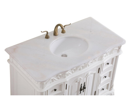 Elegant Bathroom Vanity - Antique White, L 42" (VF38842AW)