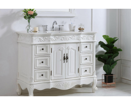 Elegant Bathroom Vanity - Antique White, L 42" (VF38842AW)