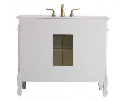 Elegant Bathroom Vanity - Antique White, L 42" (VF38842AW)