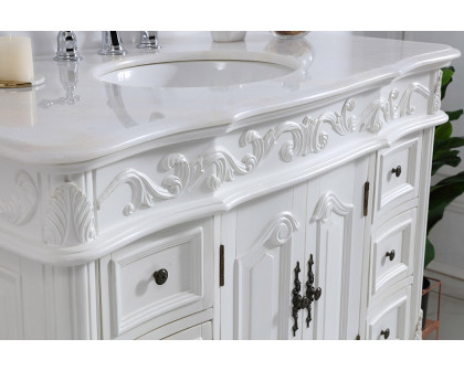 Elegant Bathroom Vanity - Antique White, L 42" (VF38842AW)