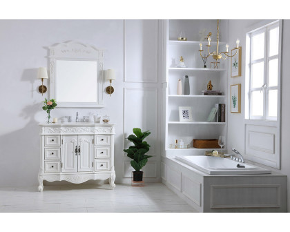 Elegant Bathroom Vanity - Antique White, L 42" (VF38842AW)