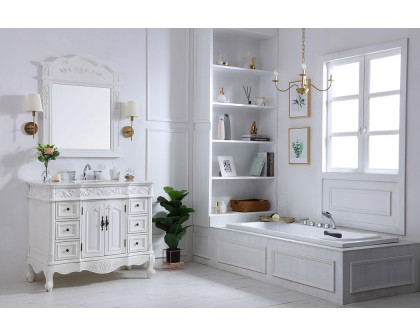 Elegant Bathroom Vanity - Antique White, L 42" (VF38842AW)