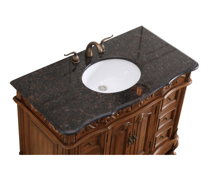 Elegant Bathroom Vanity - Teak, L 42" (VF38842TK)