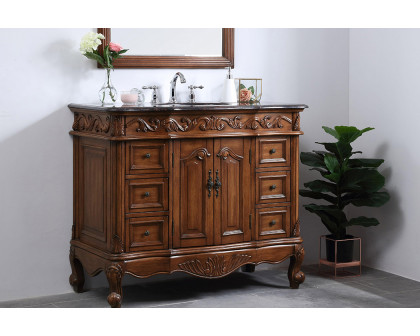 Elegant Bathroom Vanity - Teak, L 42" (VF38842TK)