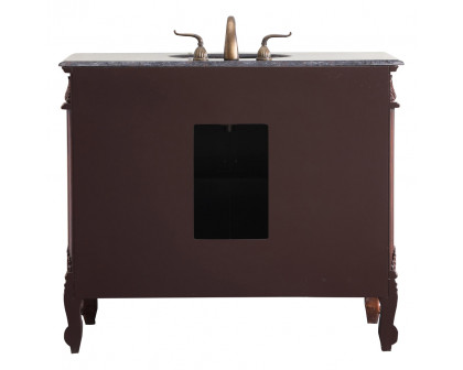 Elegant Bathroom Vanity - Teak, L 42" (VF38842TK)