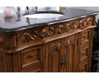 Elegant Bathroom Vanity - Teak, L 42" (VF38842TK)