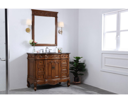 Elegant Bathroom Vanity - Teak, L 42" (VF38842TK)