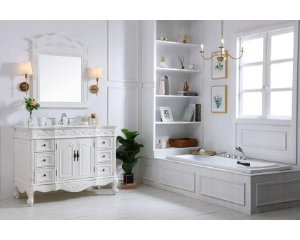 Elegant Bathroom Vanity - Antique White, L 48" (VF38848AW)