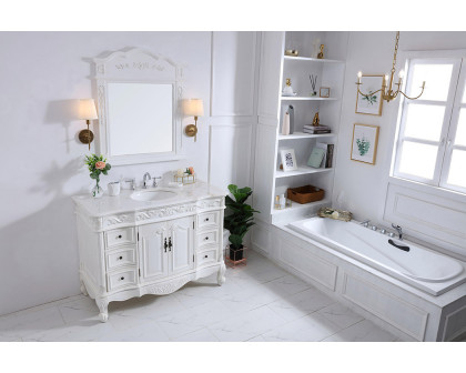 Elegant Bathroom Vanity - Antique White, L 48" (VF38848AW)