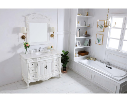 Elegant Bathroom Vanity - Antique White, L 48" (VF38848AW)