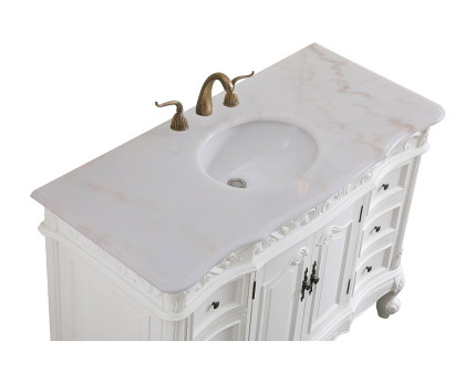 Elegant Bathroom Vanity - Antique White, L 48" (VF38848AW)