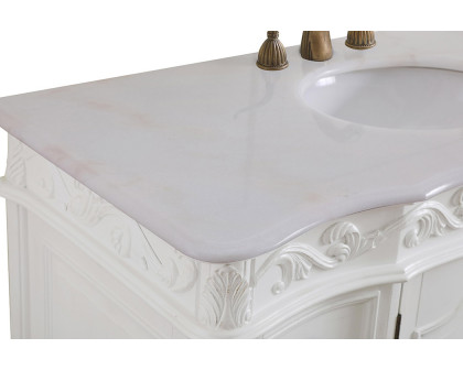 Elegant Bathroom Vanity - Antique White, L 48" (VF38848AW)