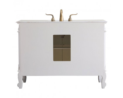 Elegant Bathroom Vanity - Antique White, L 48" (VF38848AW)