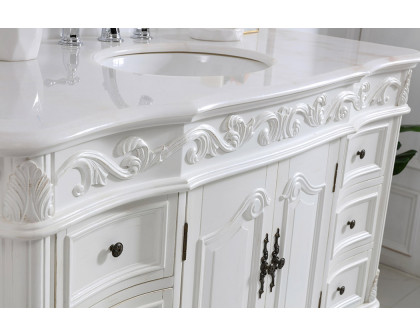 Elegant Bathroom Vanity - Antique White, L 48" (VF38848AW)