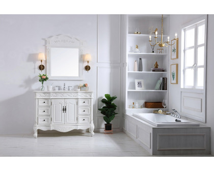 Elegant Bathroom Vanity - Antique White, L 48" (VF38848AW)