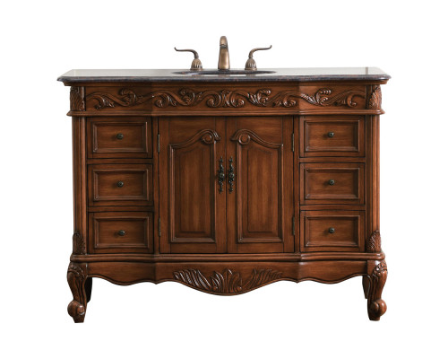 Elegant Bathroom Vanity - Teak, L 48" (VF38848TK)