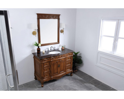 Elegant Bathroom Vanity - Teak, L 48" (VF38848TK)