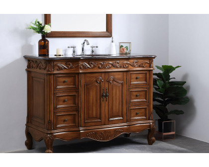 Elegant Bathroom Vanity - Teak, L 48" (VF38848TK)